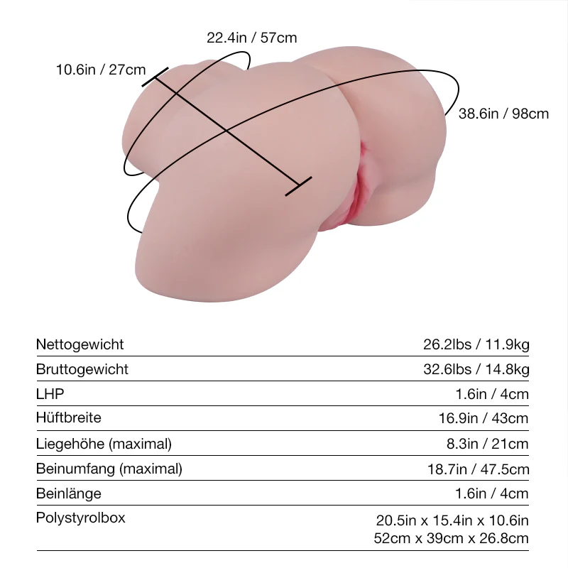 Kylie: 11.9kg Abnehmbare Vagina Stripper Sex Große Arsch Sex Puppe mit Tantabutt - Image 8