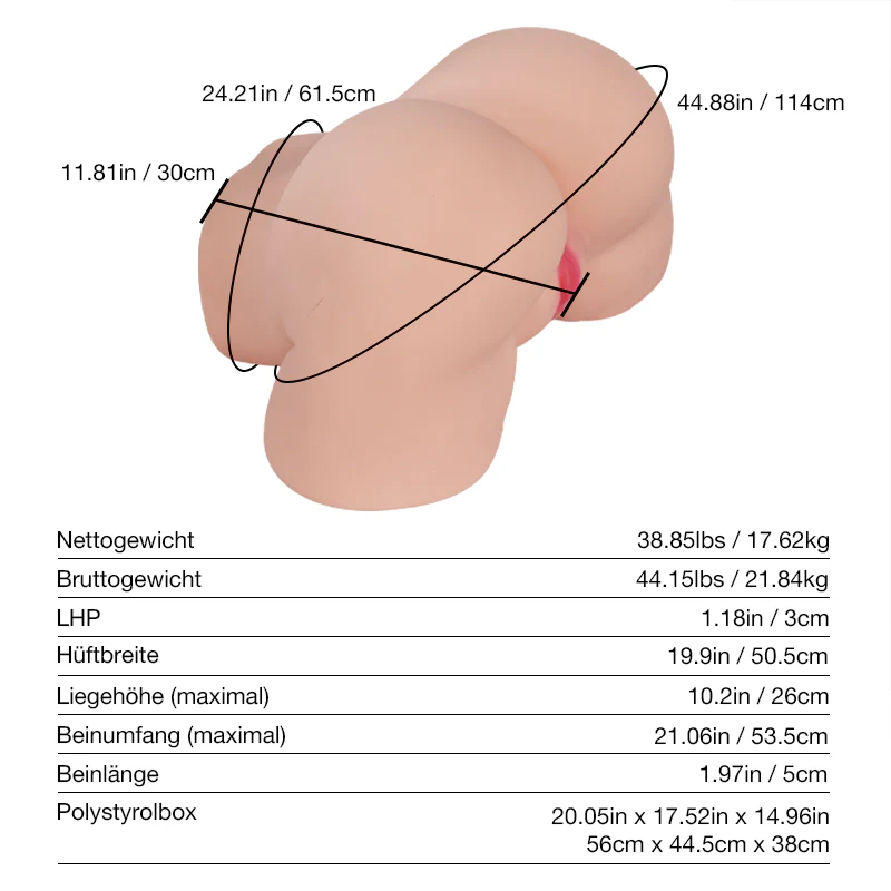Daisy 2.0: 17.6kg Big Ass Realistische Pussy Sex Doll mit Tantabutt - Image 11
