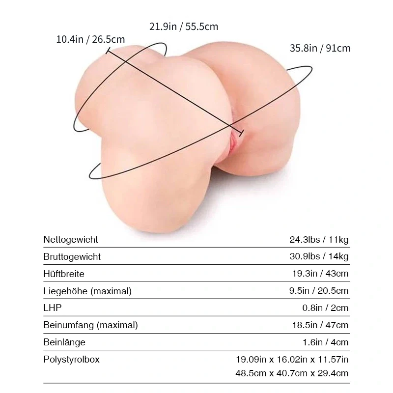 Louise: 11kg Realistische feste Blase Arsch - Image 4