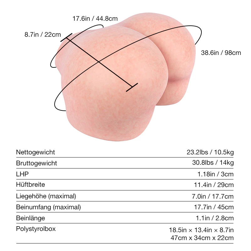 Tantaly Grace: 10.5kg Silikon Sexpuppe Mit Herzförmigem Hintern - Image 11