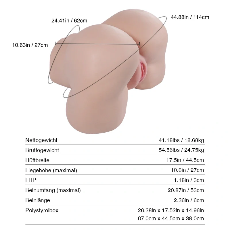 Daisy pro: 18.7kg Big Ass Abnehmbare Vagina Porno Sex Puppe - Image 11