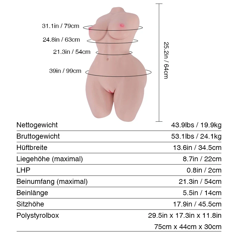 Hannah: 19.9kg Muskulöse Football-Spielerin Realistische Sex-Puppe mit Sportlichem Körper - Image 8