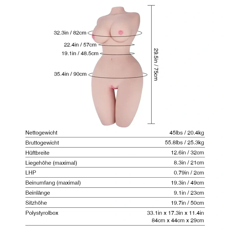 Ruka Momoto: 20.4kg Obokozu Japanische Sexpuppe in Lebensgröße mit Tantabosom - Image 11