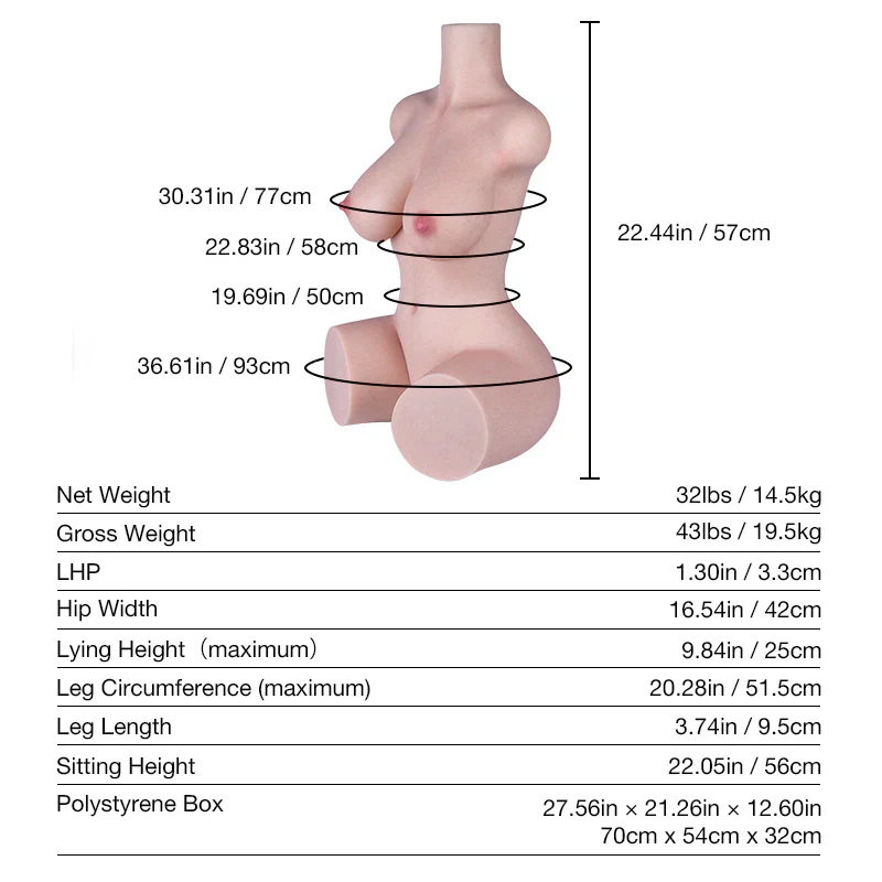 Tantaly Olivia: 14.5 kg Streamer Girl Silikon Sexpuppen-Oberkörper - Image 10