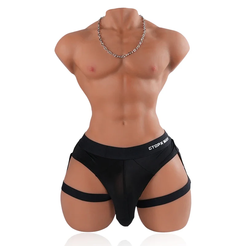Mark: 15.3kg Realistischer TPE Männlicher Sexpuppen Torso mit Großem Penis