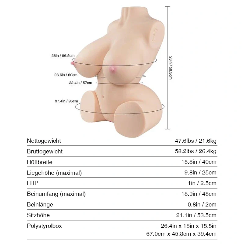 Nicole 2.0: 21.6kg üppiger Liebhaber Sex Doll mit großen Brüsten - Image 8